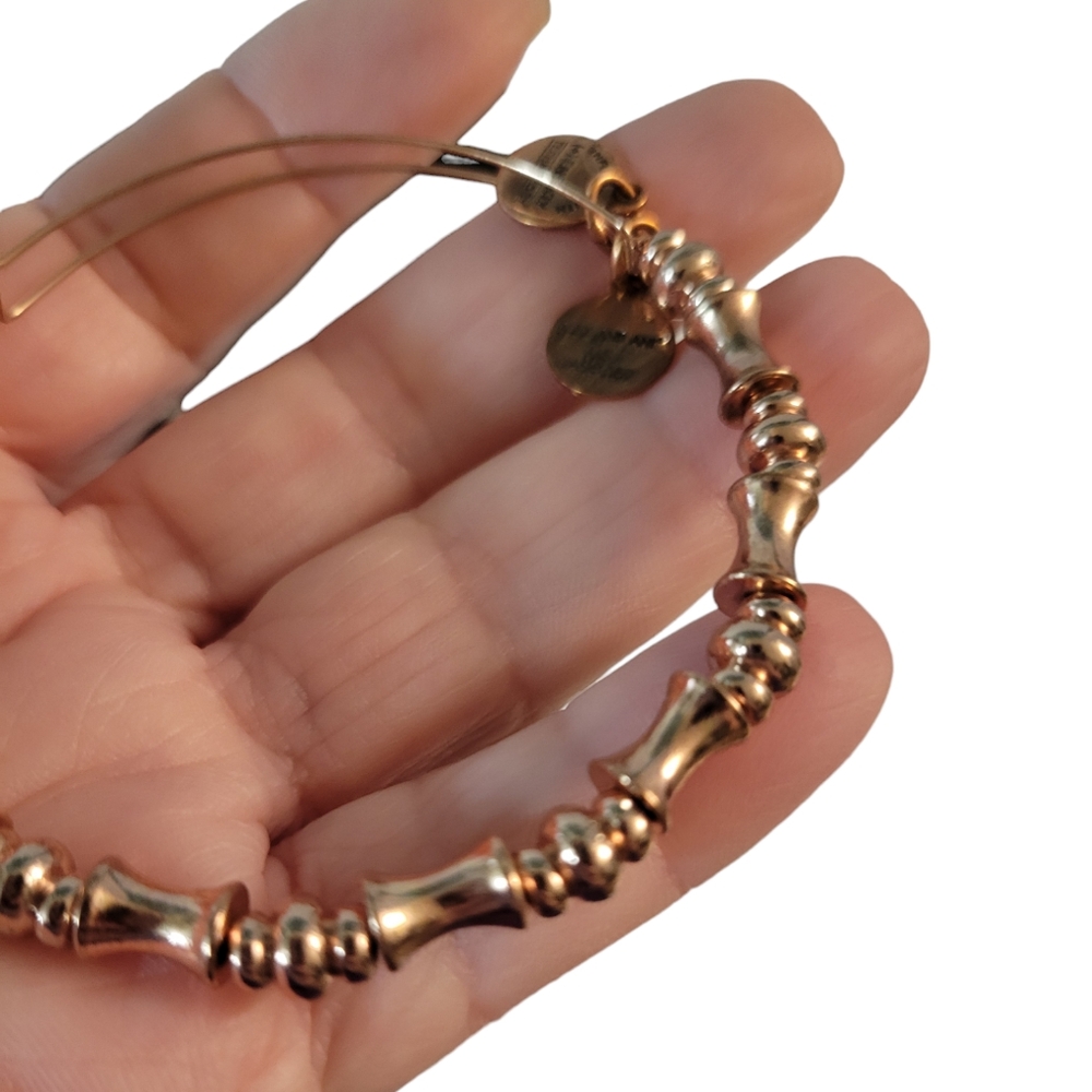 Bangle Bracelets Alex And Ani Set Of 7 Rose Gold - Picture 9 of 9